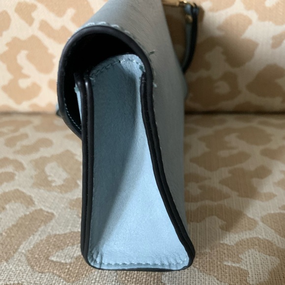 Like New! Light Blue Vegan Leather Wristlet - Picture 9 of 10